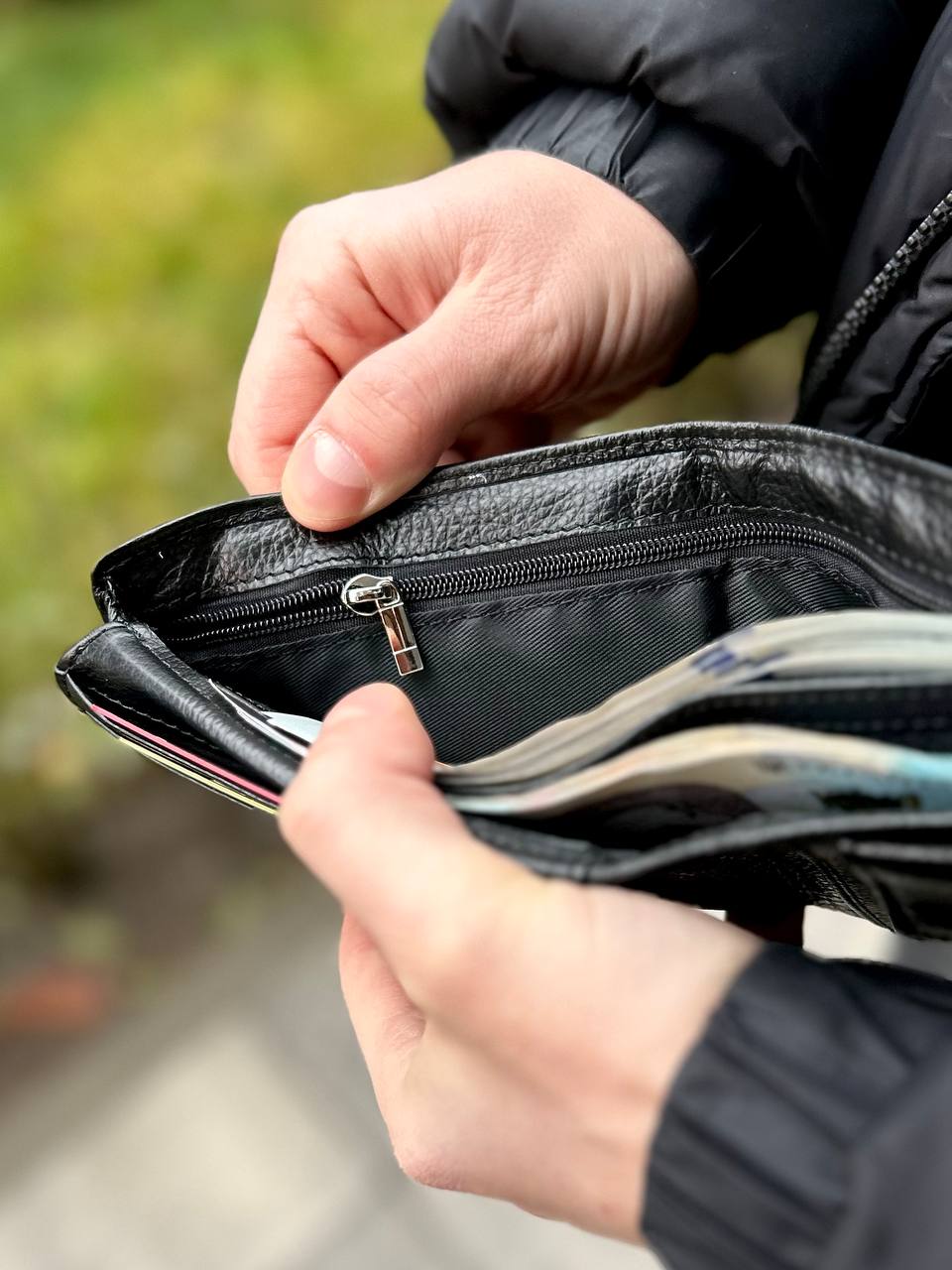Чоловіче портмоне Classic із натуральної шкіри — фото 10