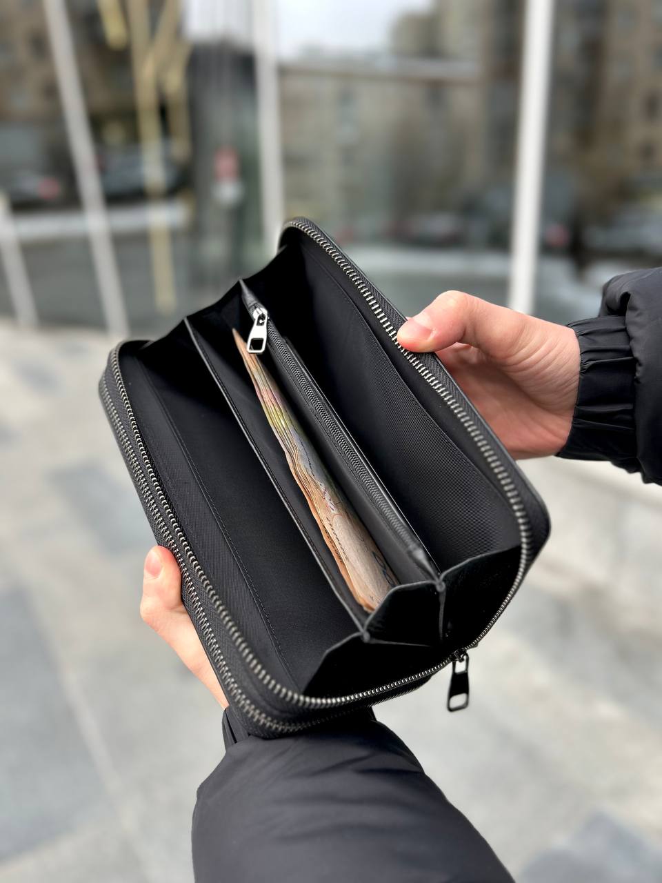 Чоловічий клатч Premium Black — фото 8