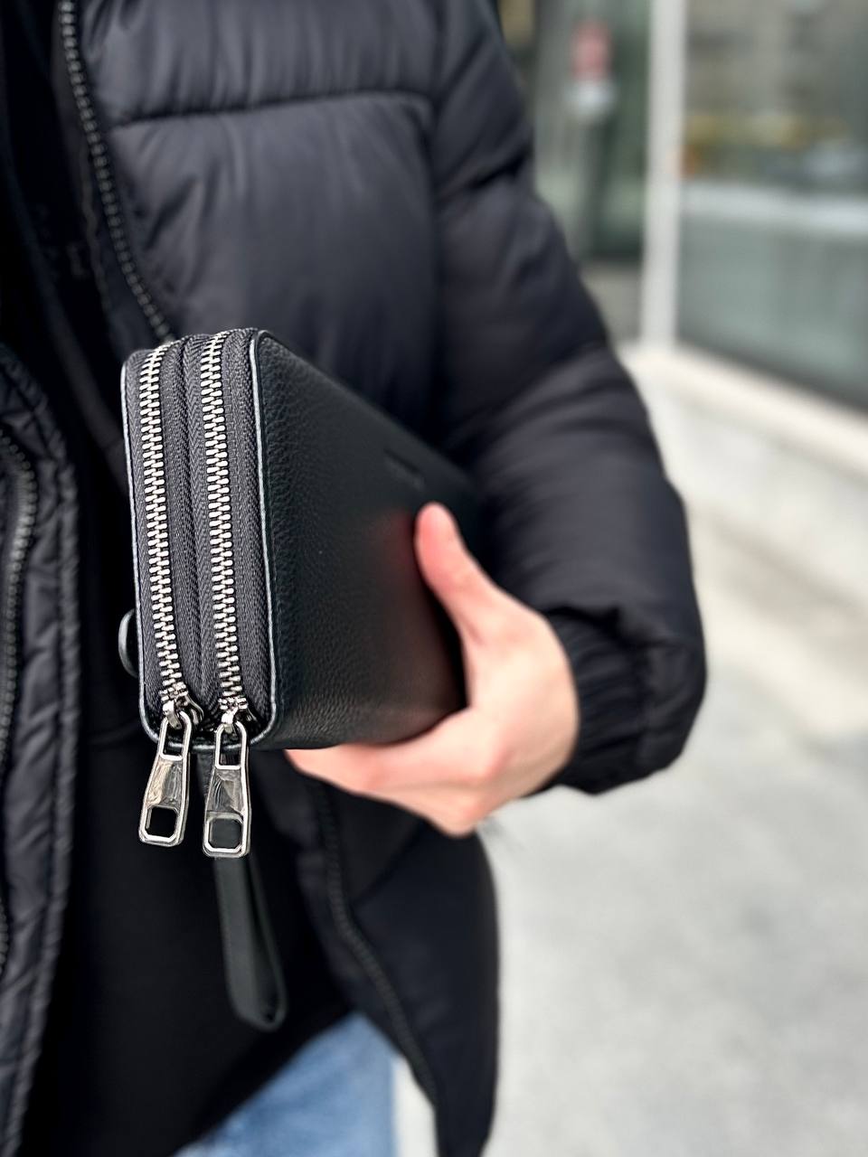 Чоловічий клатч Premium Black — фото 10