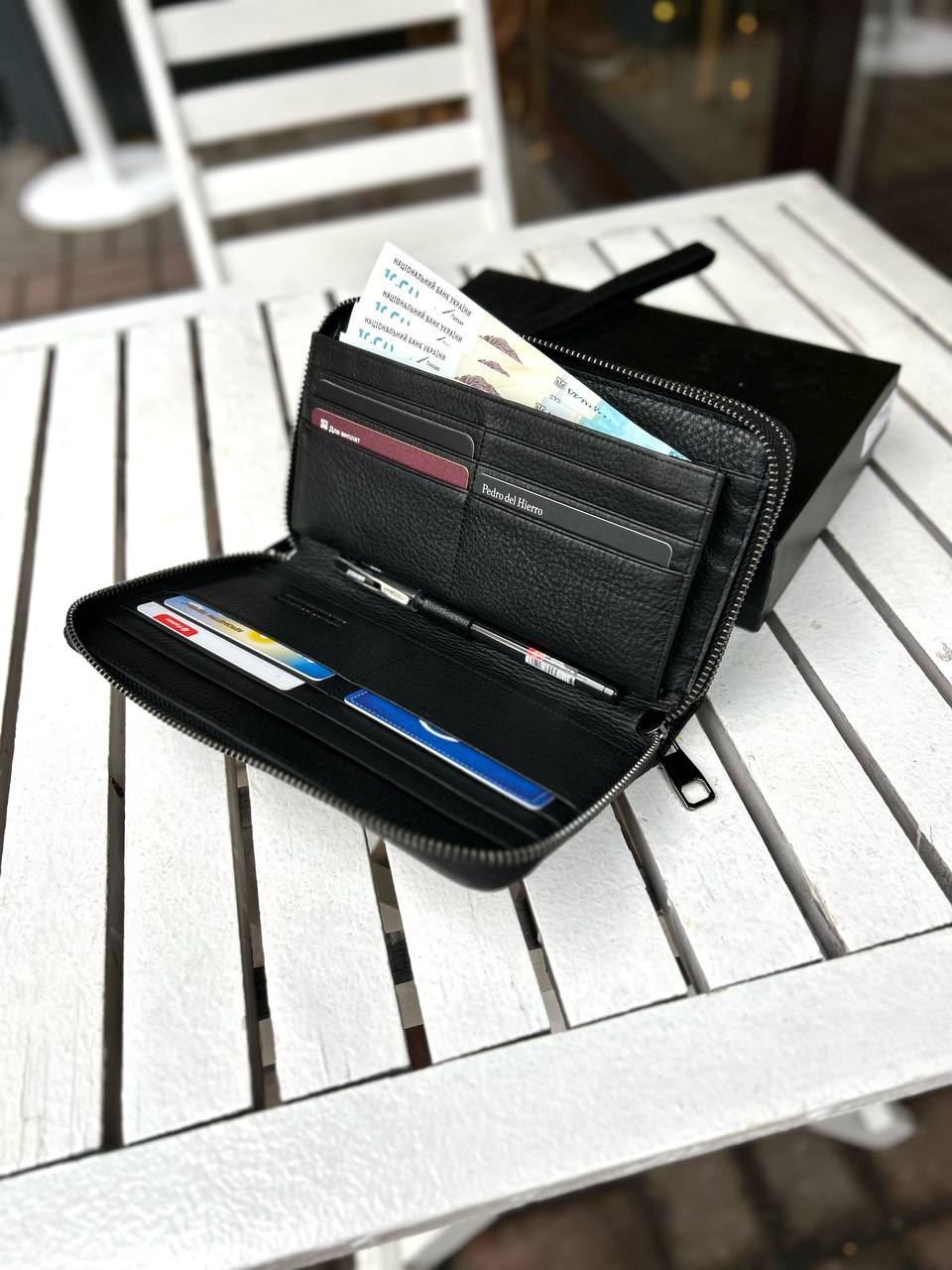 Чоловічий клатч Premium Black — фото 6