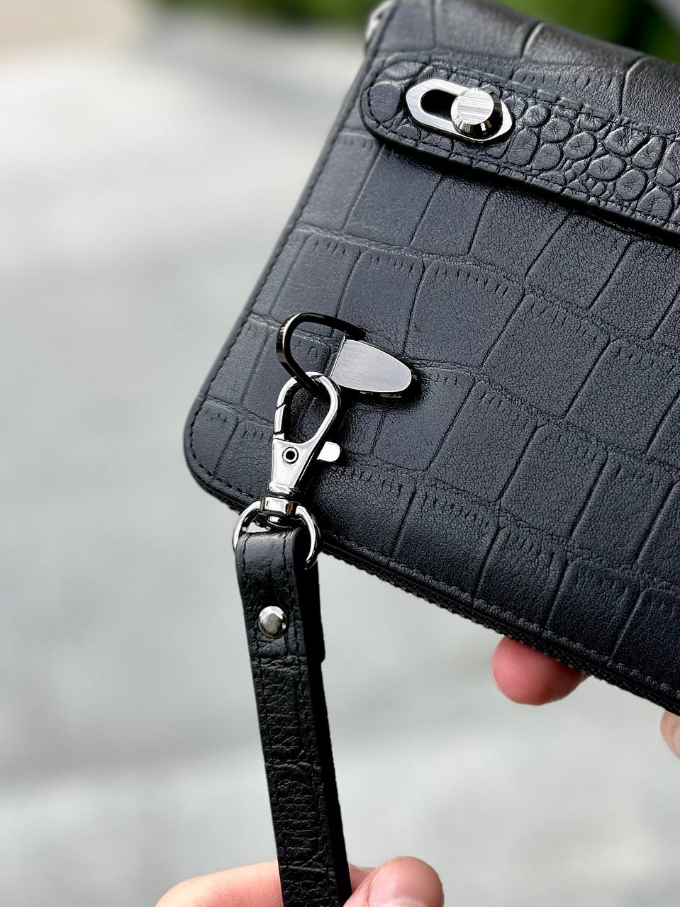 Чоловічий шкіряний клатч Croko Premium — фото 8