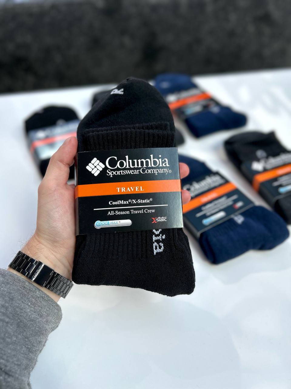 Зимові термошкарпетки Columbia — теплі набори 4, 6 або 12 пар